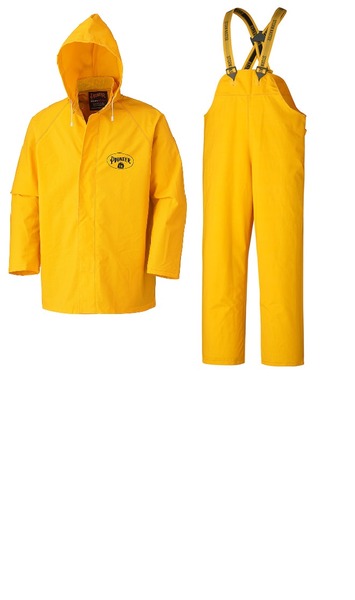 Xpose Safety Heavy Duty Yellow Rain Suit 3pc – .35mm PVC